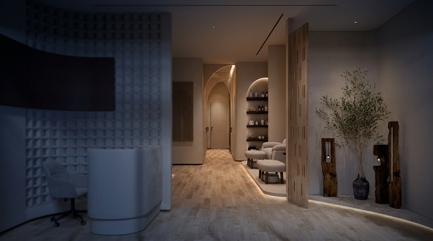 Private treatment room at Ocean Foot Spa in Sharjah